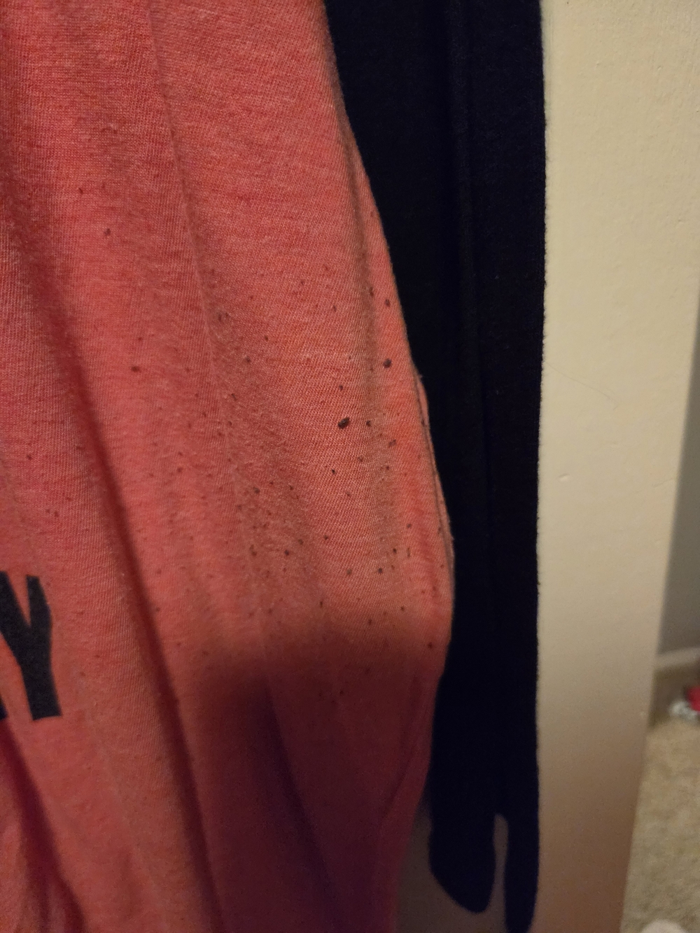 Torrid Coral and Black Raglan Graphic Tee - Picture 3 of 5
